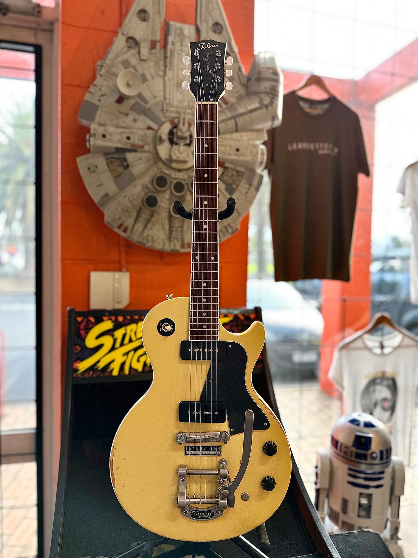 Tokai | Leadbetter Rabid Dog Relic | Tradition LP Special | JJs J-90s | Relic TV Yellow | Bigsby